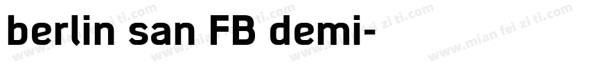 berlin san FB demi字体转换